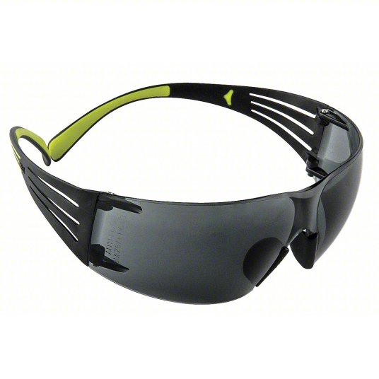 3M SecureFit Safety Glasses SF402AF with Gray Anti-Fog Lenses Right Front Temple