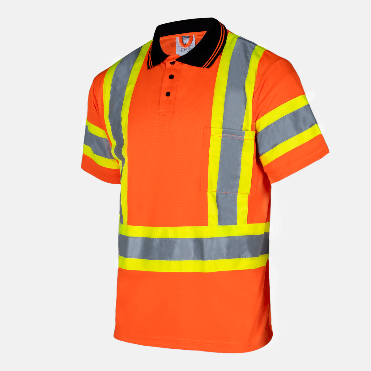 Jorestech Hi-Vis X-Back Reflective Two-Tone Safety Polo Shirt
