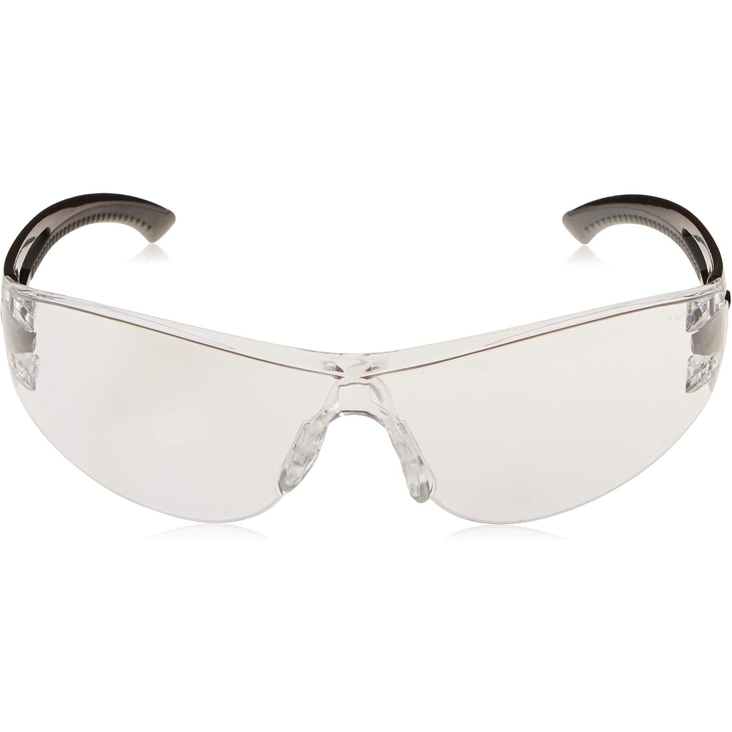 Radians Optima OP1010ID Safety Glasses with Black Frame and Clear Lens Front View