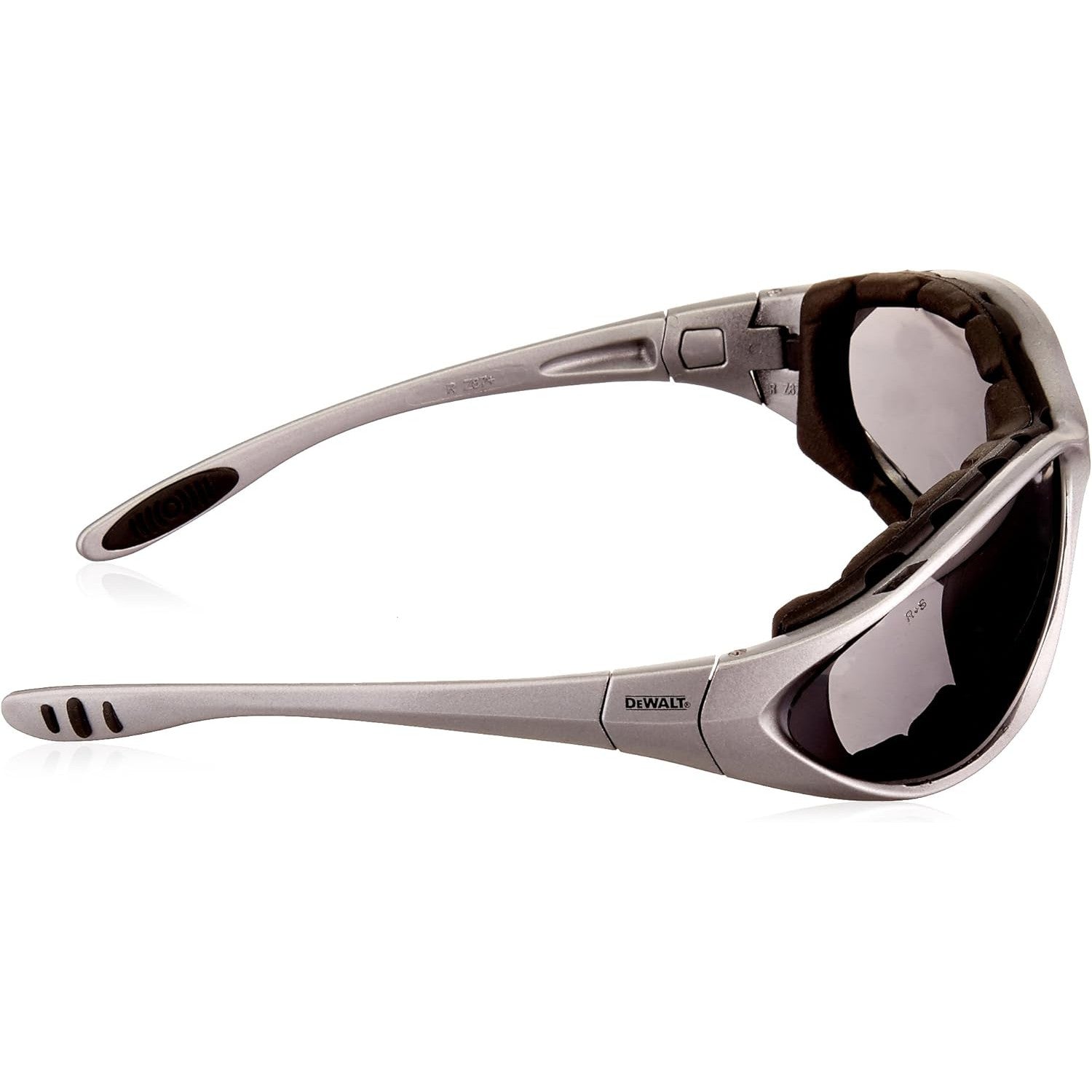 DeWalt Framework DPG95-2D Interchangeable Safety Goggles Smoke Lenses Right Temple