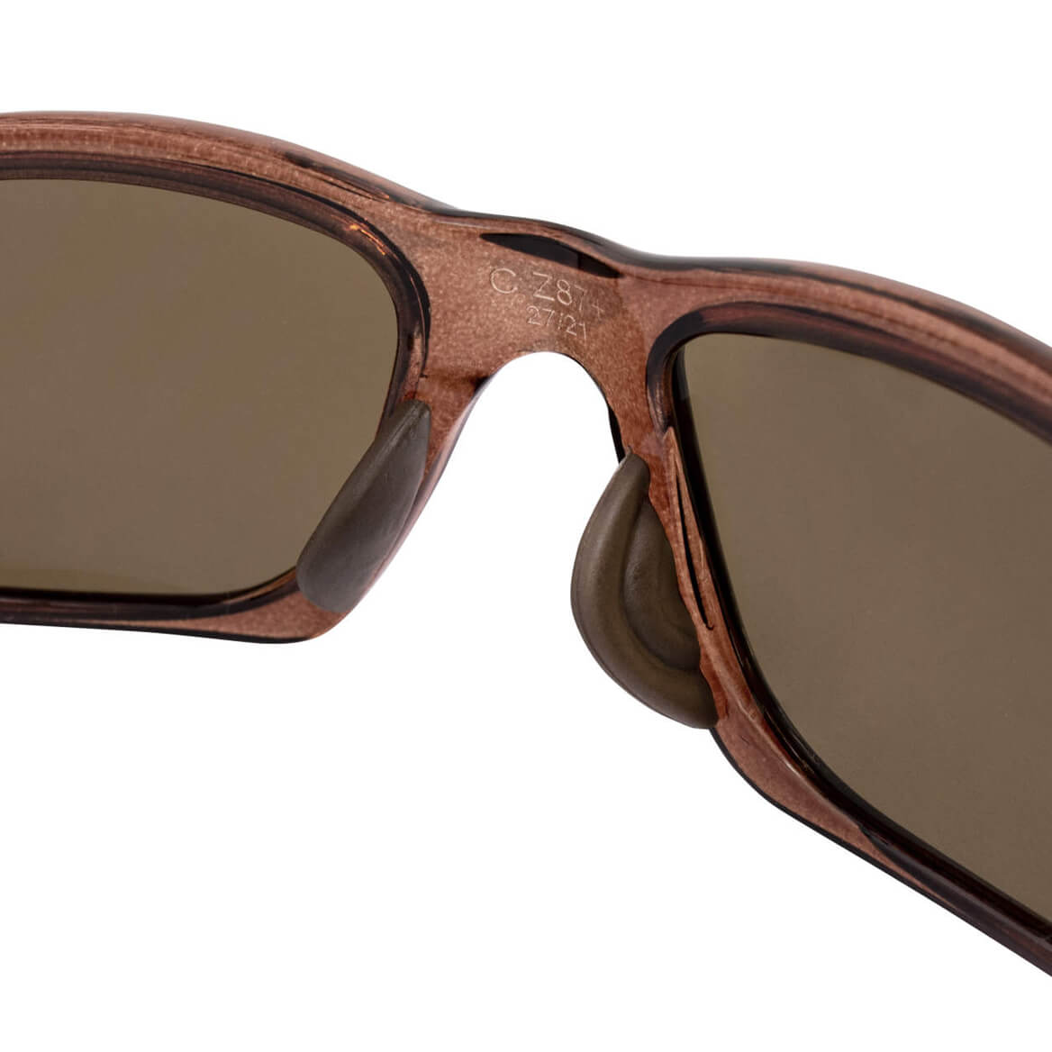 Crossfire RPG Safety Glasses with Crystal Brown Frame and HD Brown Flash Mirror Lens-Safety Glasses USA-6