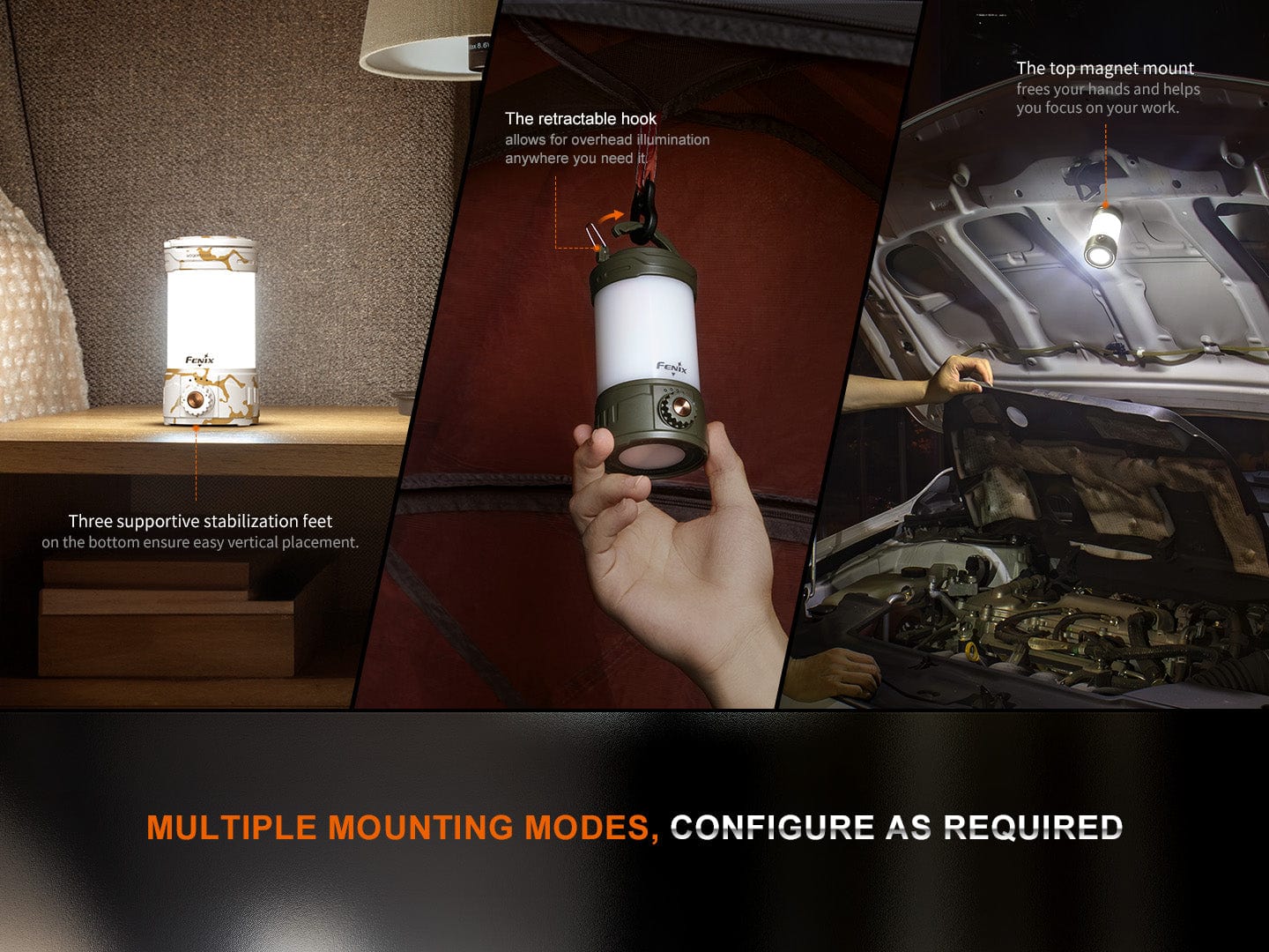 Fenix CL26R PRO High Performance LED Rechargeable Camping Lantern--Safety Glasses USA-7
