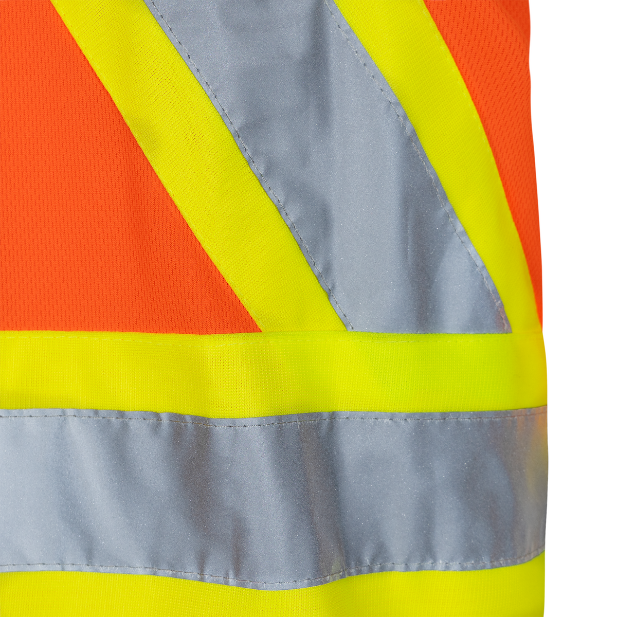 Jorestech Hi-Vis X-Back Reflective Two-Tone Safety Long Sleeve Polo Shirt