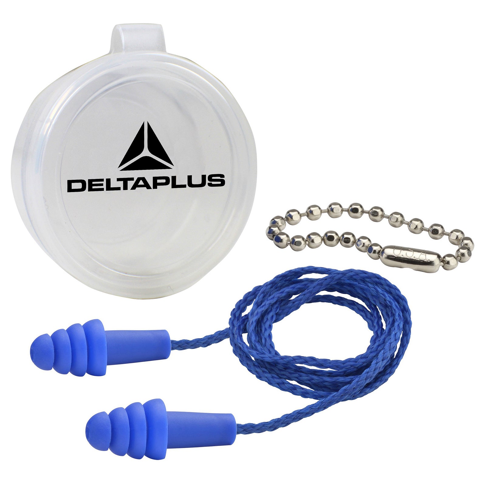 Delta Plus Quattro Corded Earplugs with Case NRR-27 (50-Pr Box)