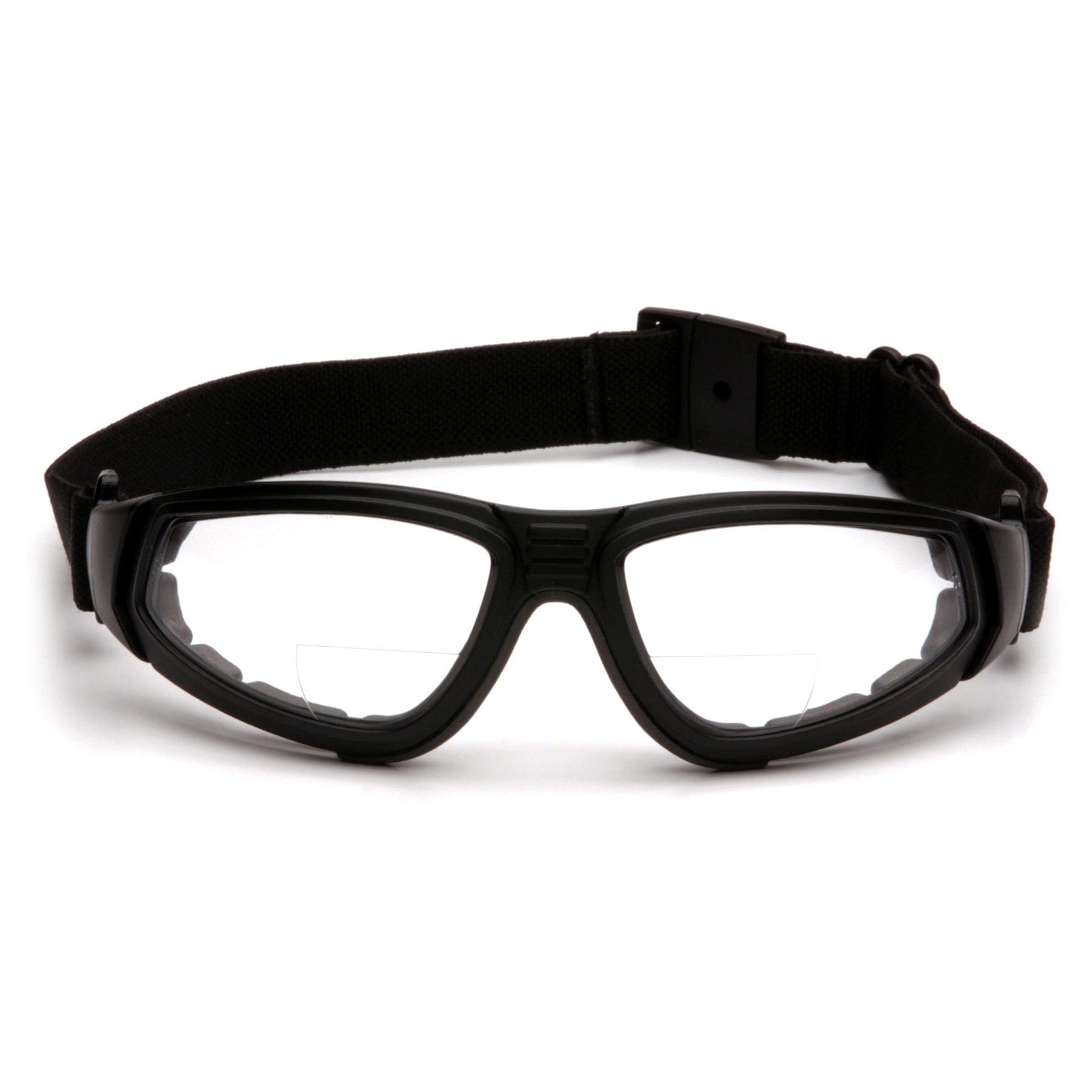 Pyramex XSG Bifocal Safety Goggle with Strap Front View