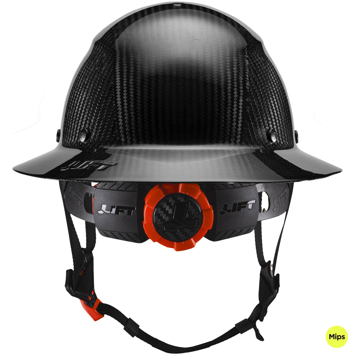 Lift Safety DAX Carbon Gloss Full Brim Hard Hat with Mips