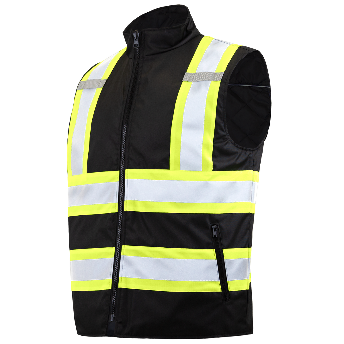 Jorestech Hi-Vis X-Back Reversible Insulated Safety Vest with Reflective Strips