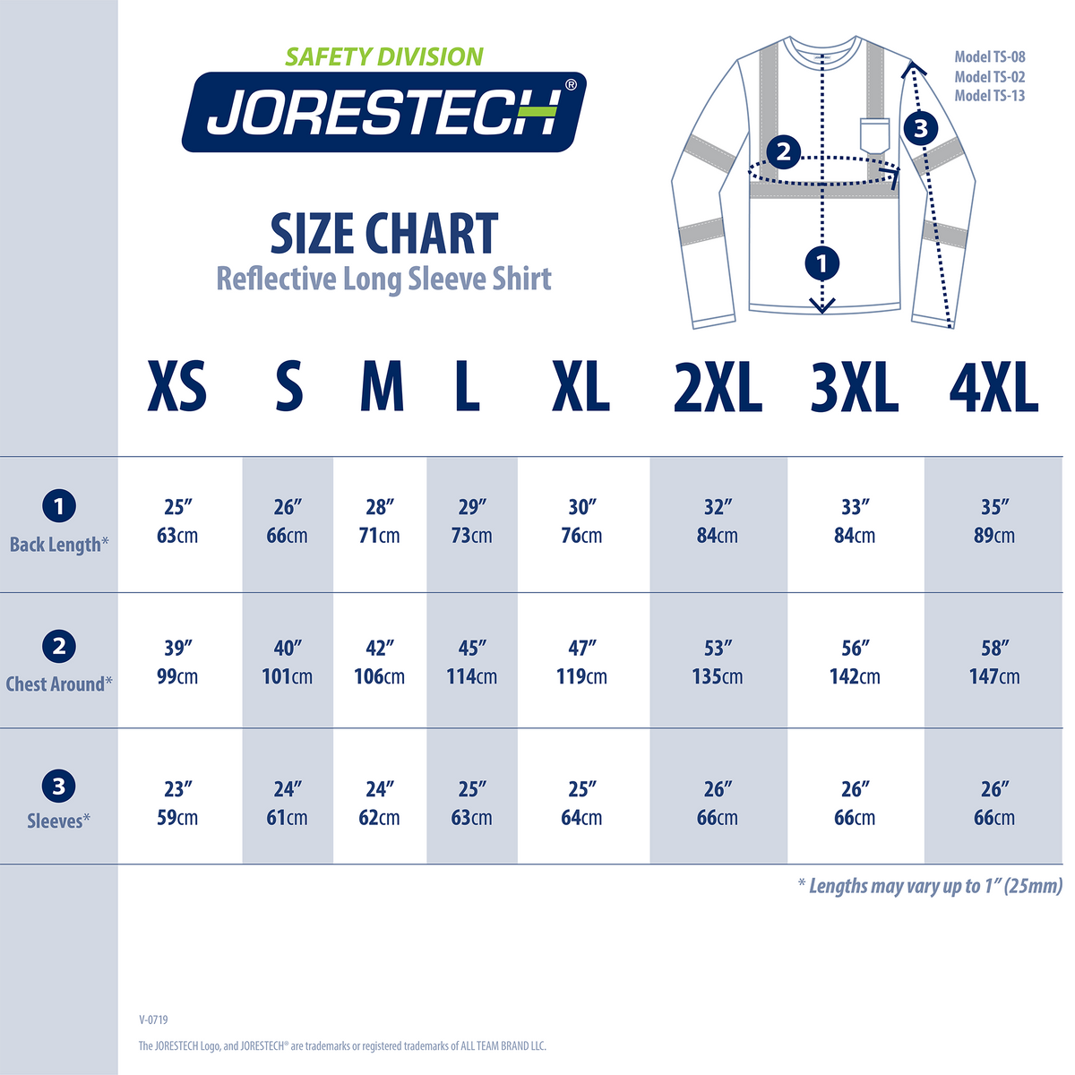 Jorestech Durable Hi-Vis Long Sleeve Shirt