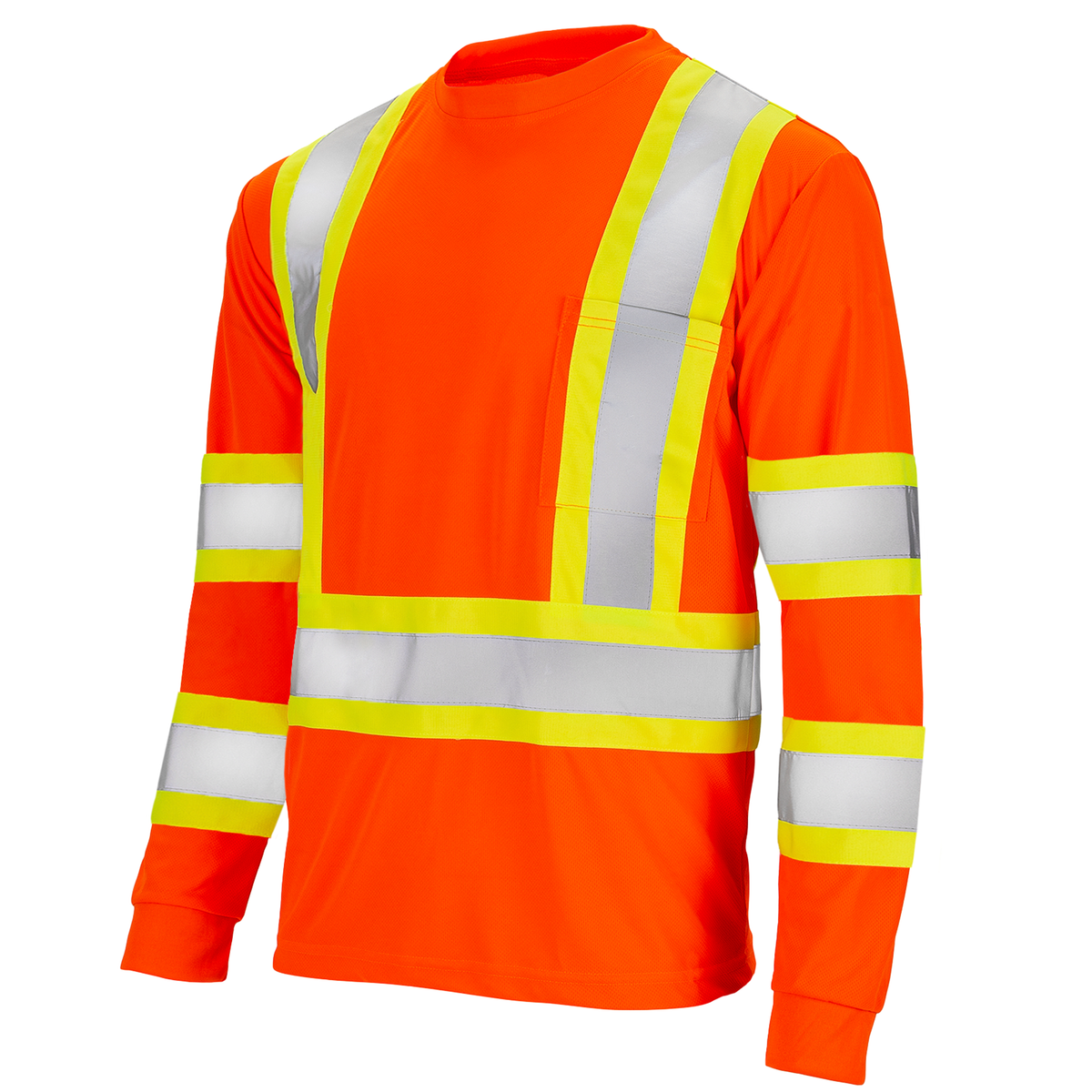 Jorestech Hi-Vis Reflective Two-Tone Long Sleeve Safety Shirt