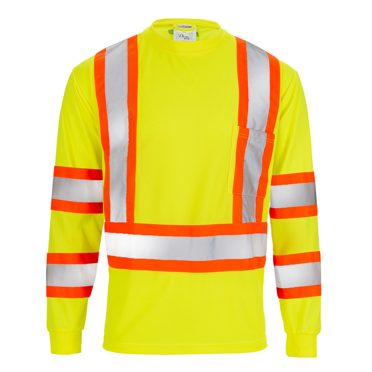 Jorestech Hi-Vis Reflective Two-Tone Long Sleeve Safety Shirt