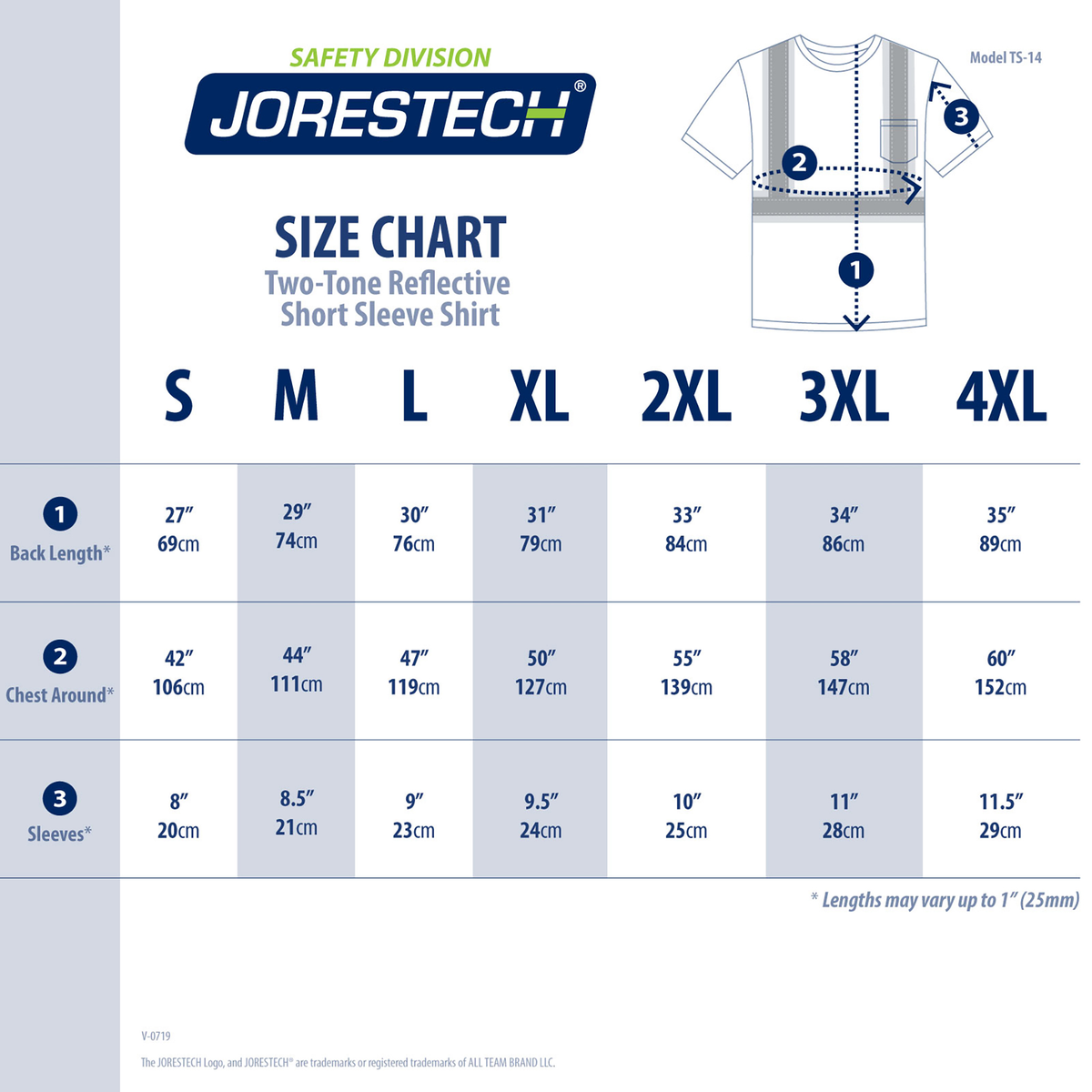 Jorestech Hi-Vis X-Back Reflective Two-Tone Safety Pocket Shirt
