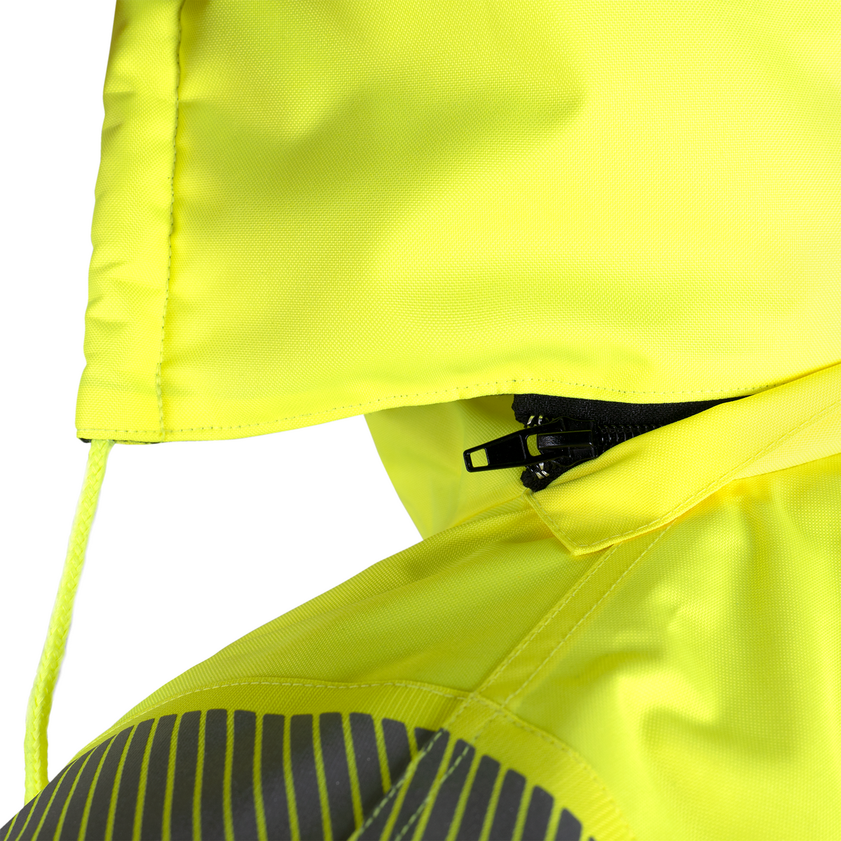 Jorestech Hi-Vis Safety Jacket with Heat-Transfer Reflective Tapes and Removable Hood