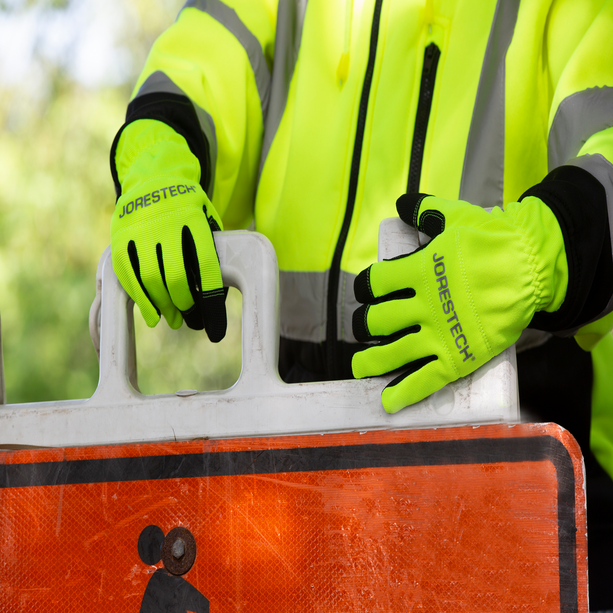Jorestech Hi-Vis Touchscreen Safety Work Gloves