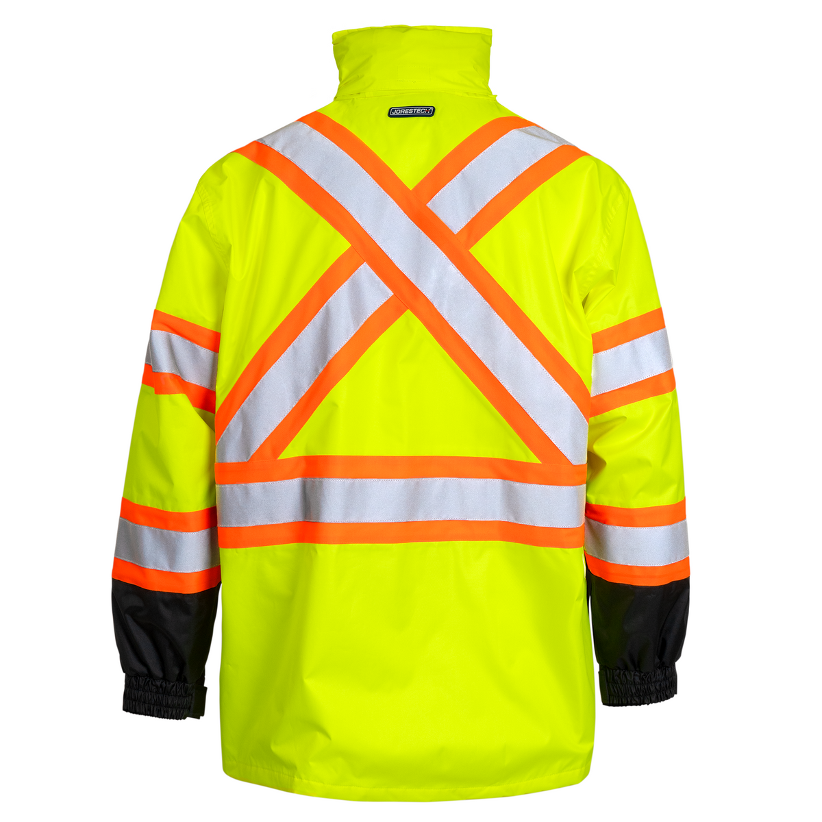 Jorestech Hi-Vis Two-Tone Safety Rain Jacket With X Reflective Stripes