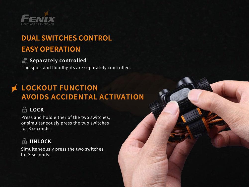 Fenix HM65R Rechargeable LED Headlamp - 1400 Lumens-sku-44862570397992-Safety Glasses USA-4