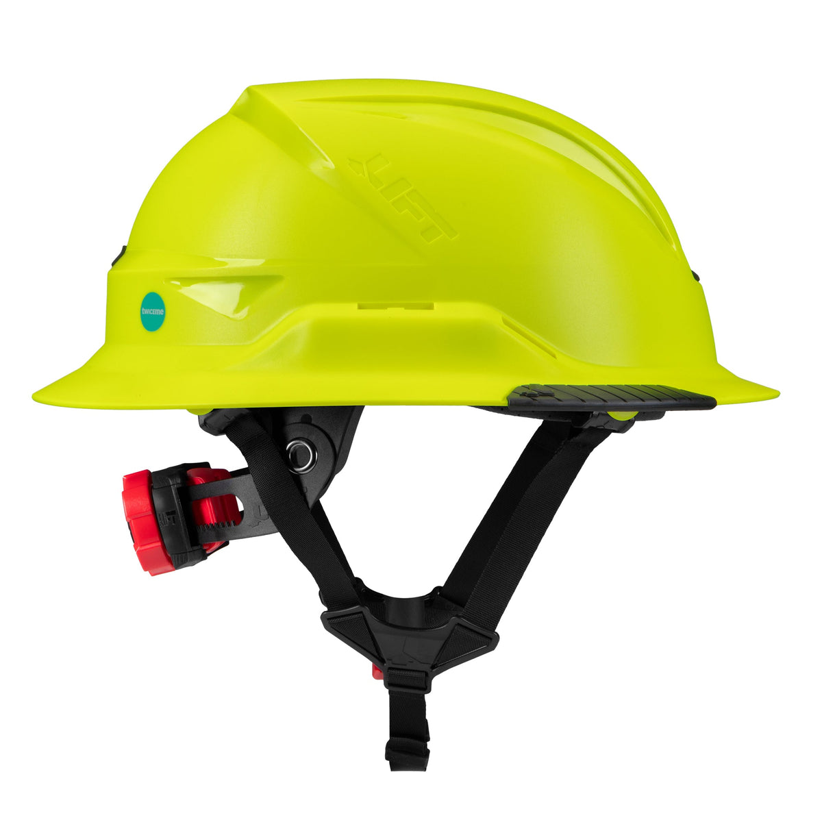 Lift Safety Radix Full Brim Non-vented Safety Helmet with Twiceme