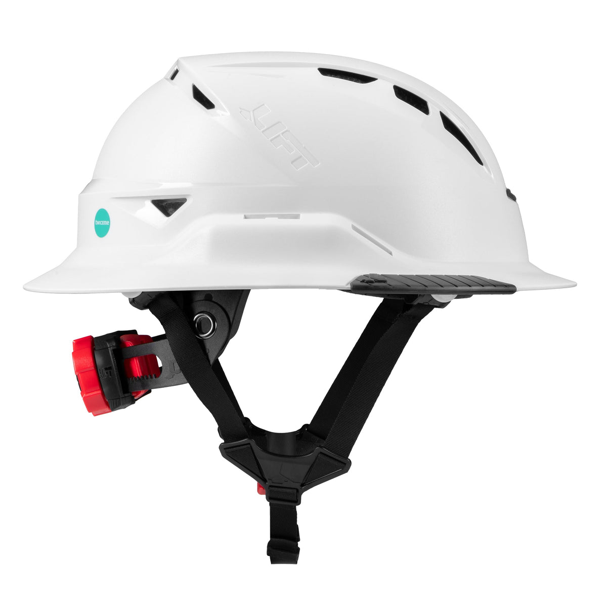 Lift Safety Radix Full Brim Vented Safety Helmet with Twiceme