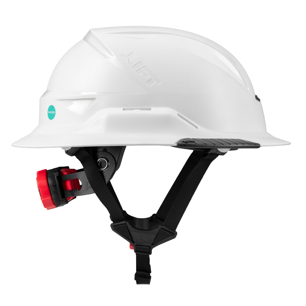 Lift Safety Radix Full Brim Non-vented Safety Helmet with Twiceme