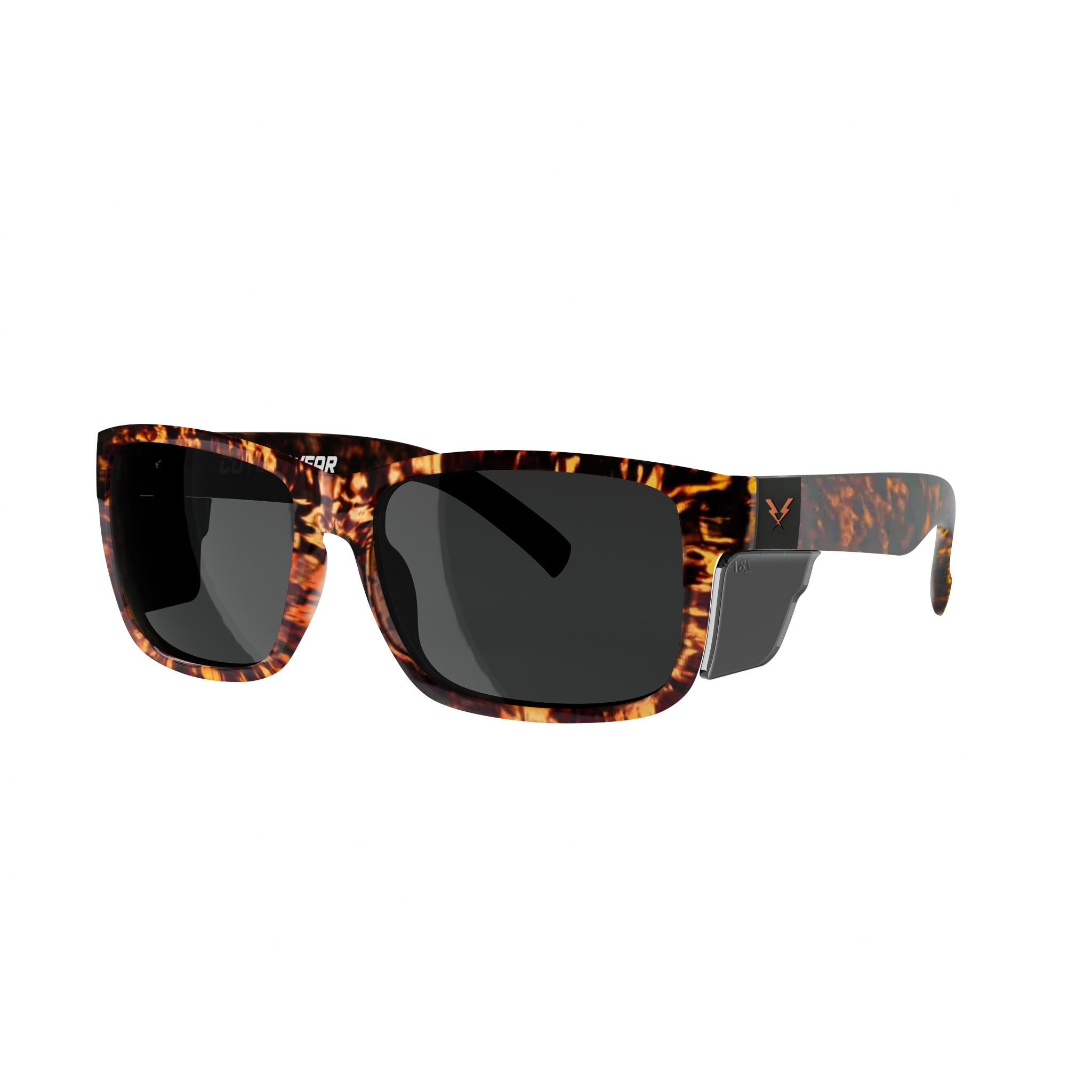 CO Eyewear Oiler Z87+ Safety Glasses with Tortoise Frame-oilts-Smoke Lenses-Safety Glasses USA-1