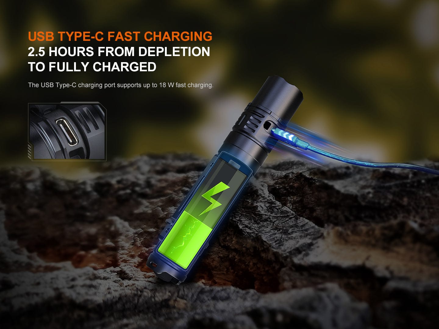 Fenix PD36R V2 Compact Rechargeable Tactical Flashlight - 1700 Lumens-FX-PD36RV2-Safety Glasses USA-6