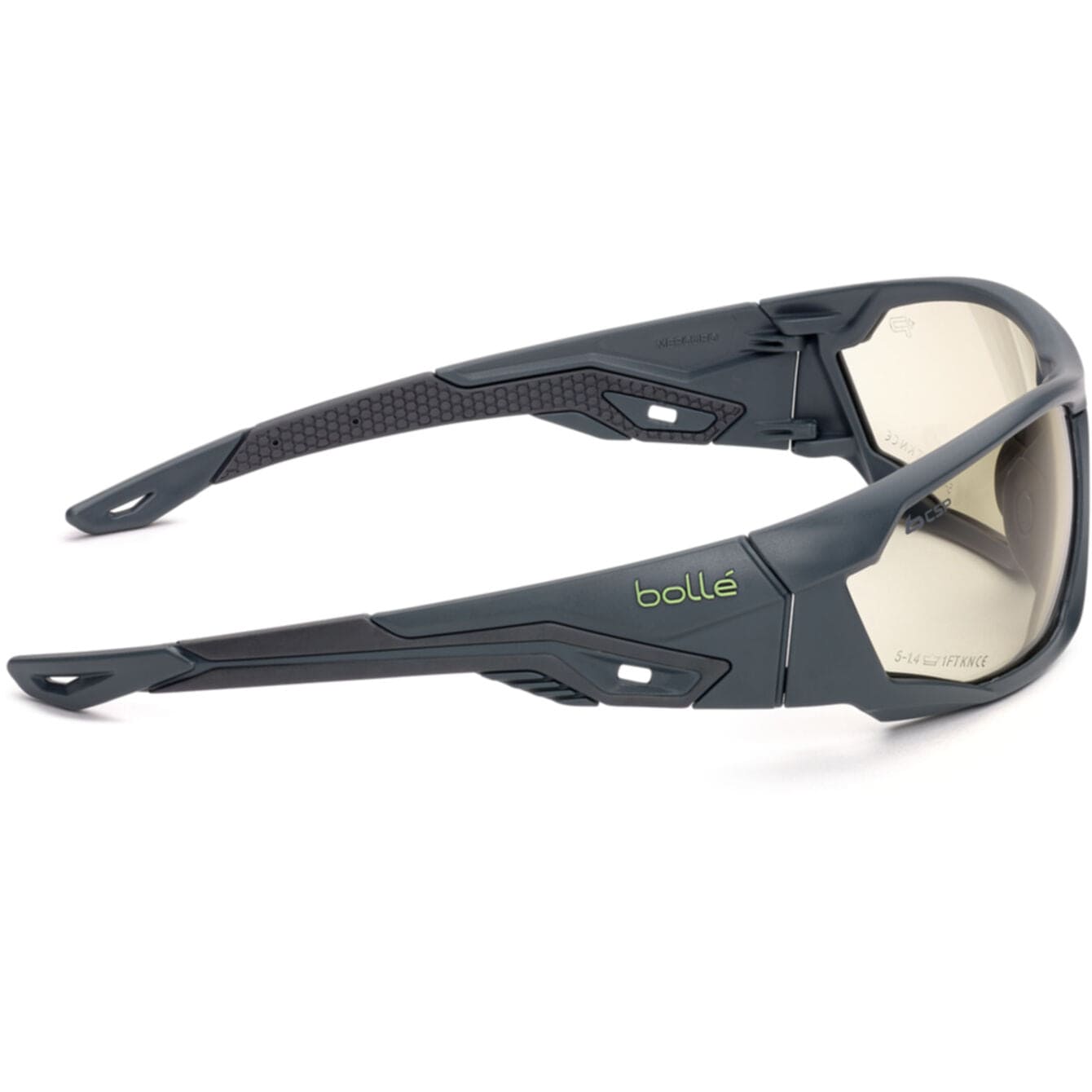 Bolle Mercuro Safety Glasses with CSP Platinum Anti-Fog Lens Side View