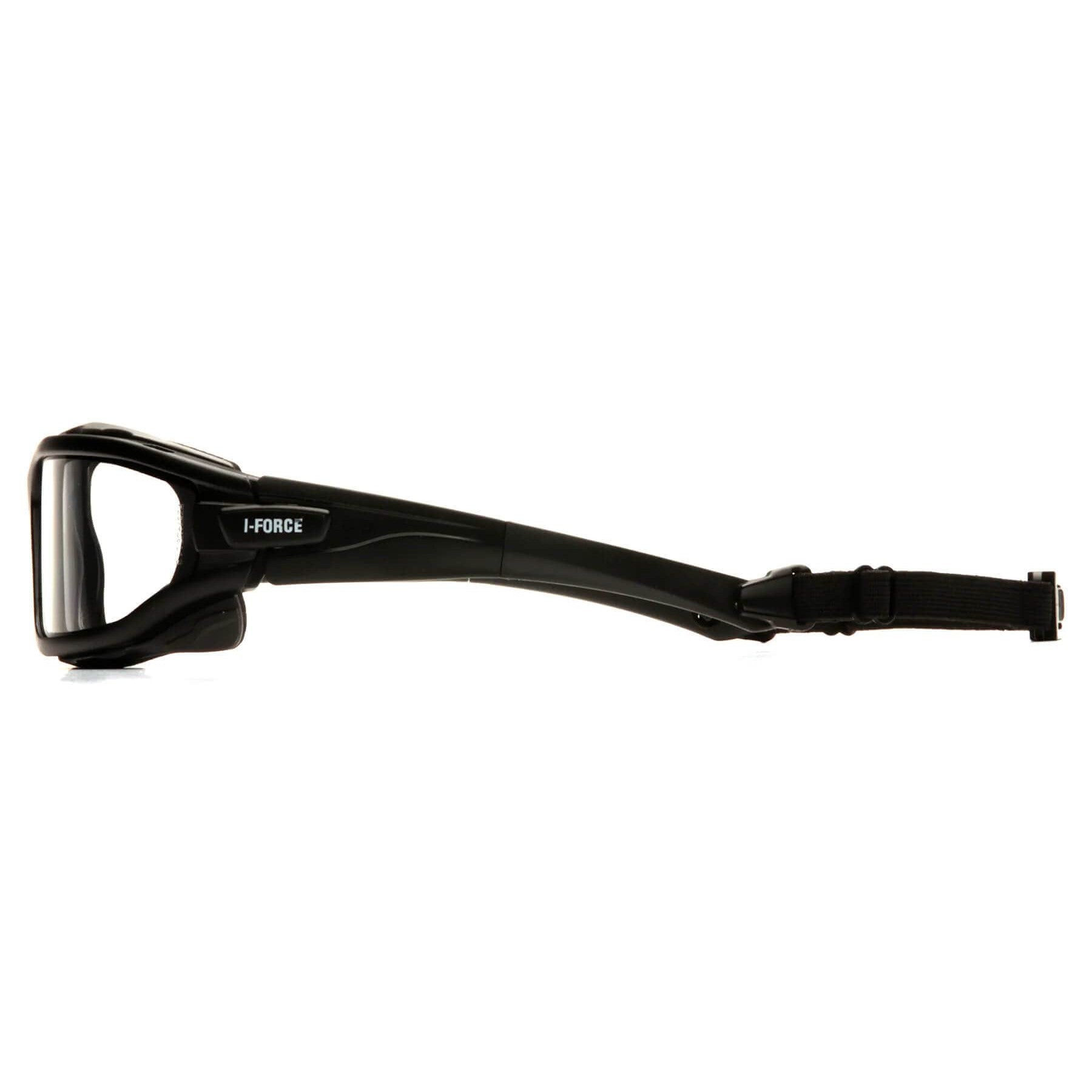 Pyramex I-Force Safety Goggle/Glasses Black Frame Clear Anti-Fog Lenses-SB7010SDT-Safety Glasses USA-4