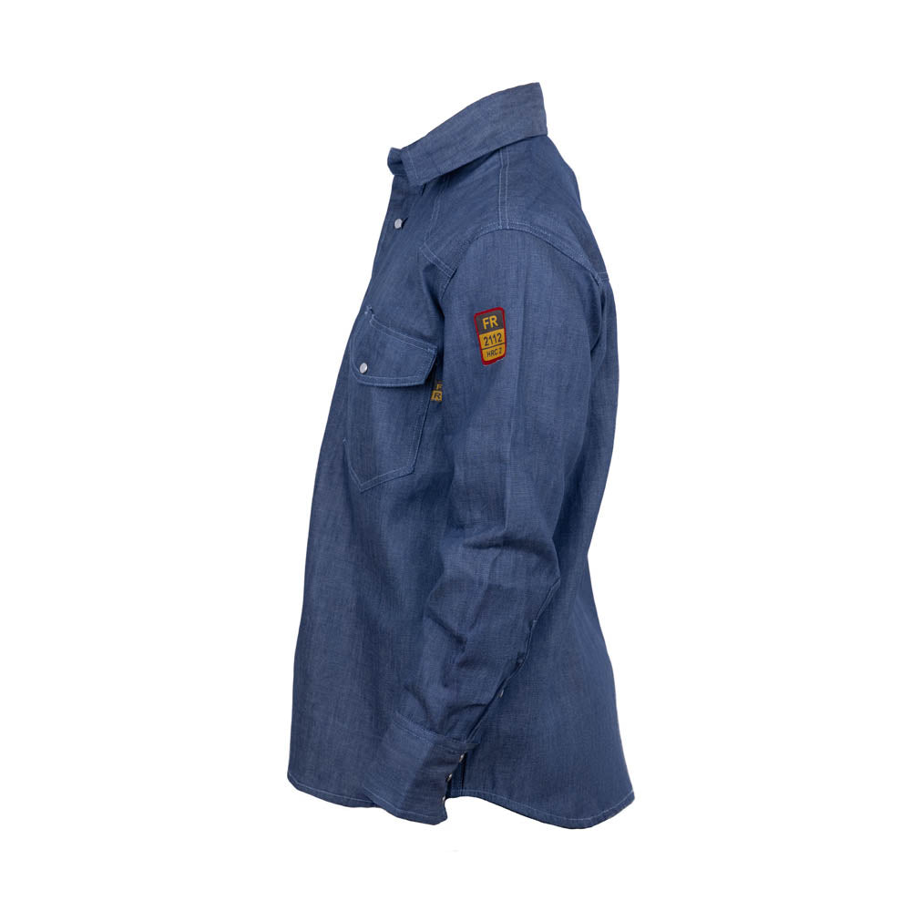 Just in Trend Flame Resistant FR Denim Shirt 100% Cotton