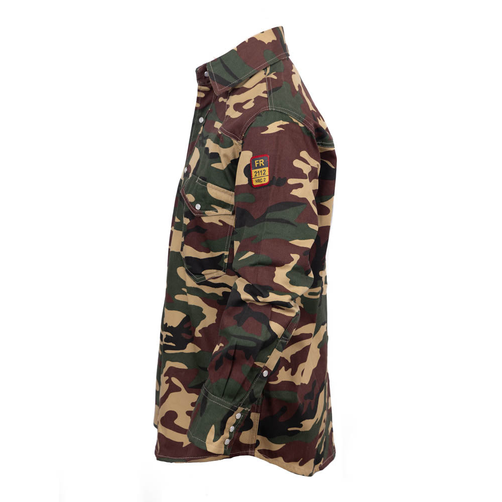 Just In Trend Flame-Resistant Camouflage Shirt - 100% Cotton