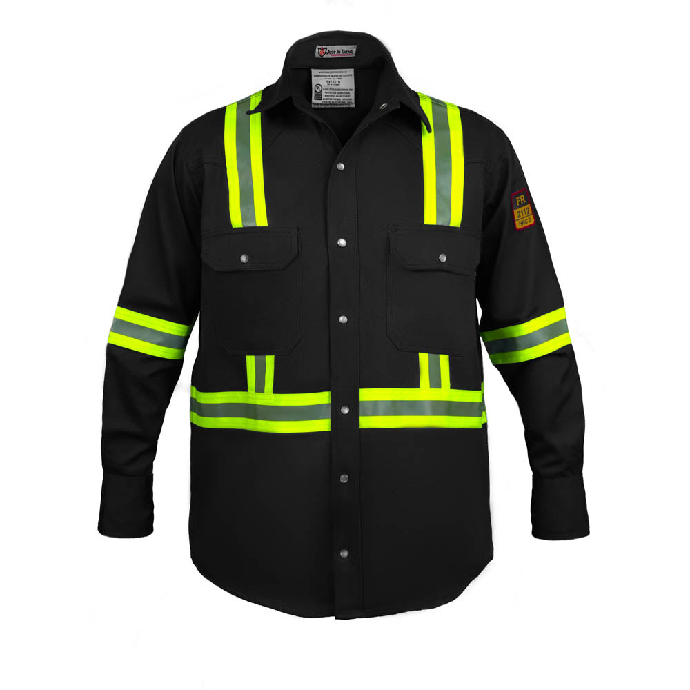 Just In Trend Flame Resistant High Visibility Shirt 100% Cotton