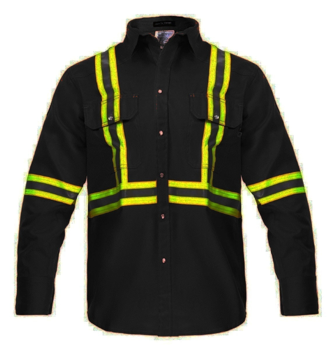 Just In Trend Flame Resistant High Visibility Shirt 100% Cotton