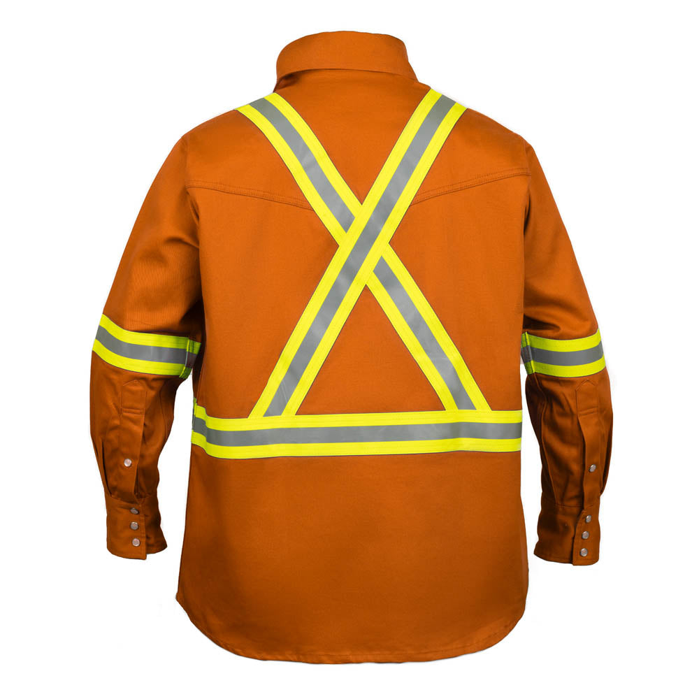 Just In Trend Flame Resistant High Visibility Shirt 100% Cotton