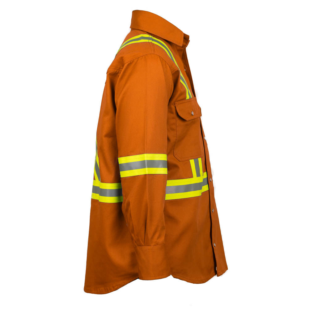 Just In Trend Flame Resistant High Visibility Shirt 100% Cotton
