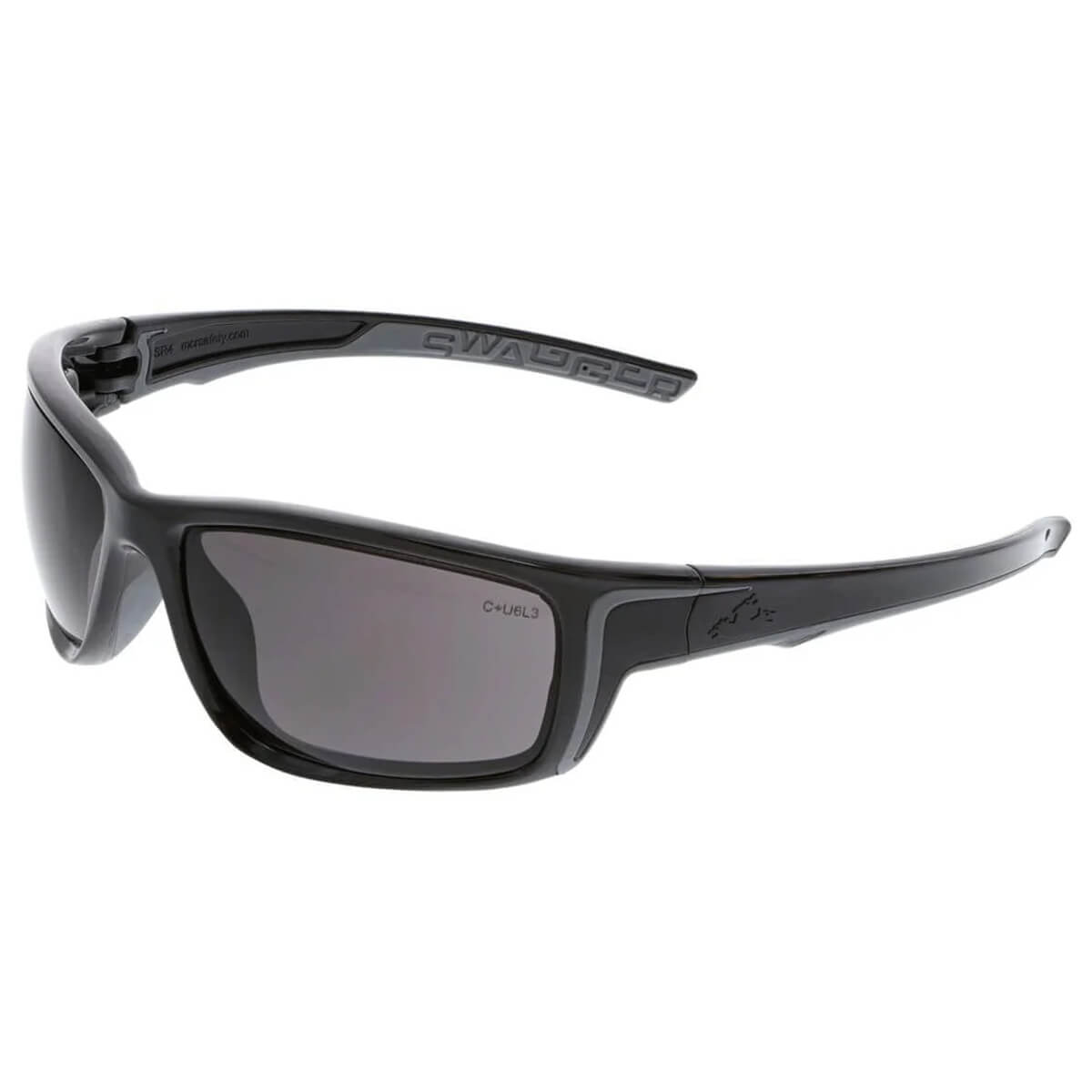 MCR Safety Swagger SR4 Safety Glasses with Black Frame and Gray MAX6 Anti-Fog Lens-Safety Glasses USA-1
