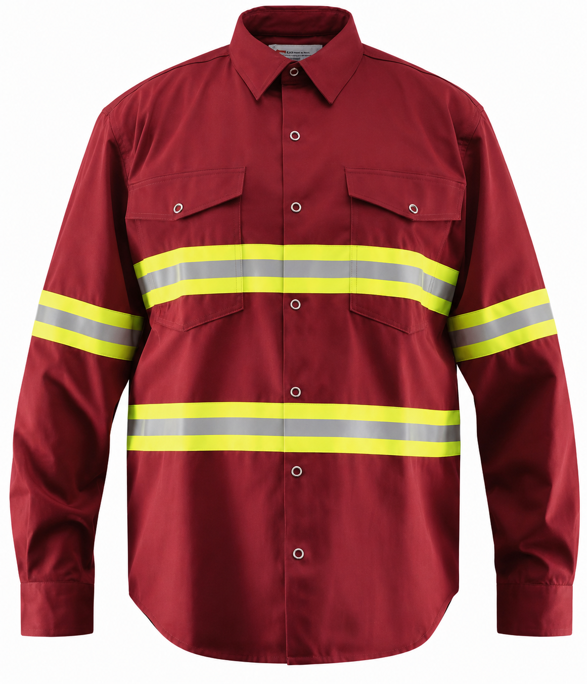 Just In Trend Premium Hi-Vis Reflective Safety Work Shirts - Full Sleeve