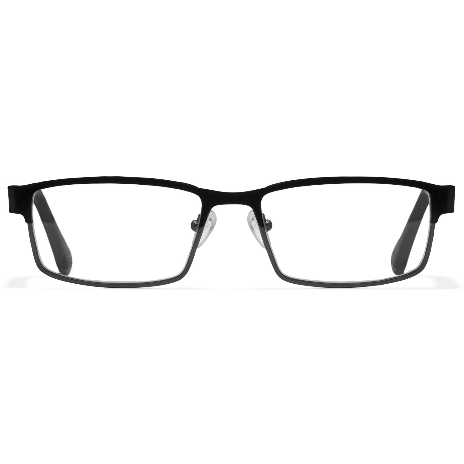 Wiley X Fusion Matte Black prescription safety glasses with clear lenses, ANSI Z87.1 certified.