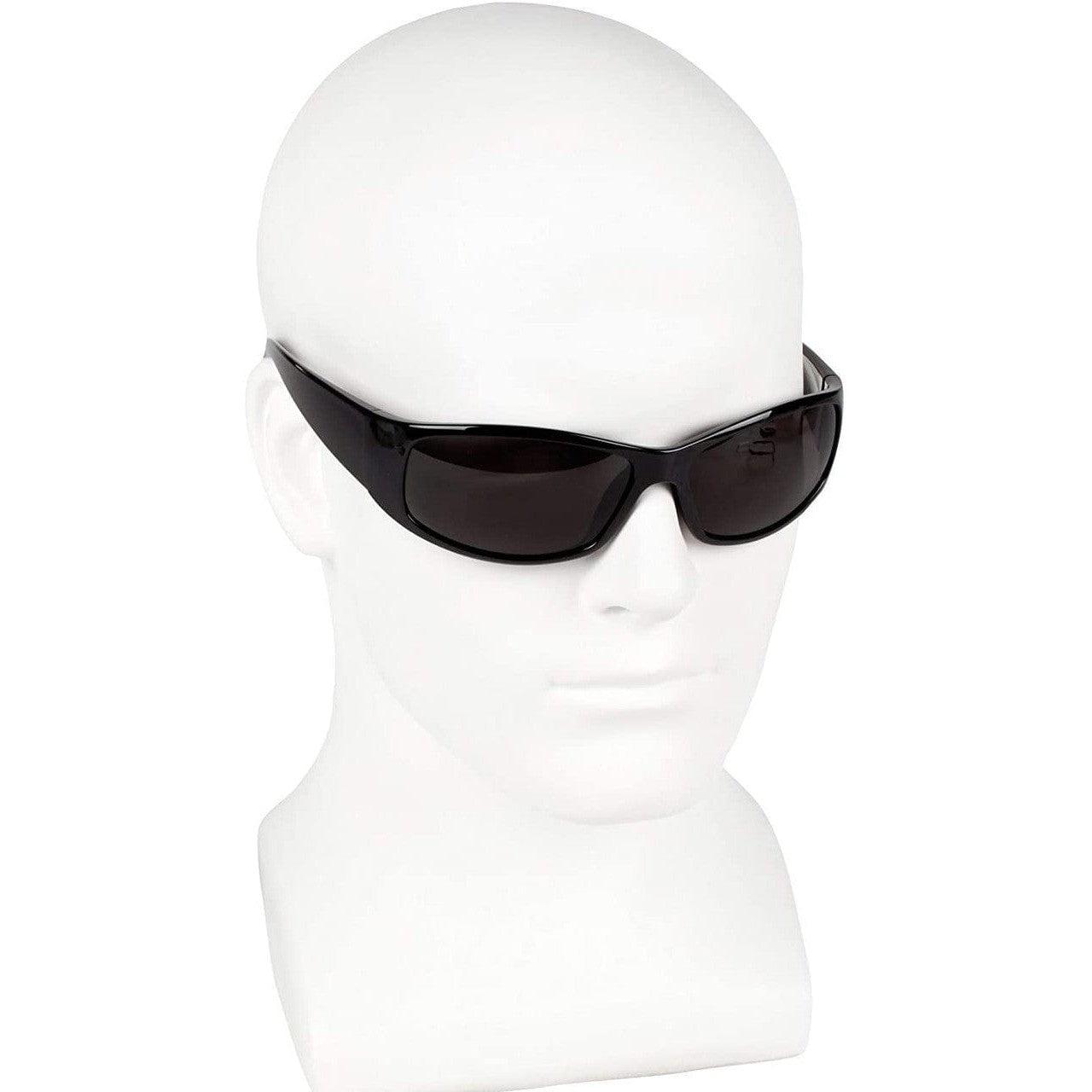 Smith & Wesson Elite Safety Glasses with Smoke Anti-Fog Lens 21303 Worn