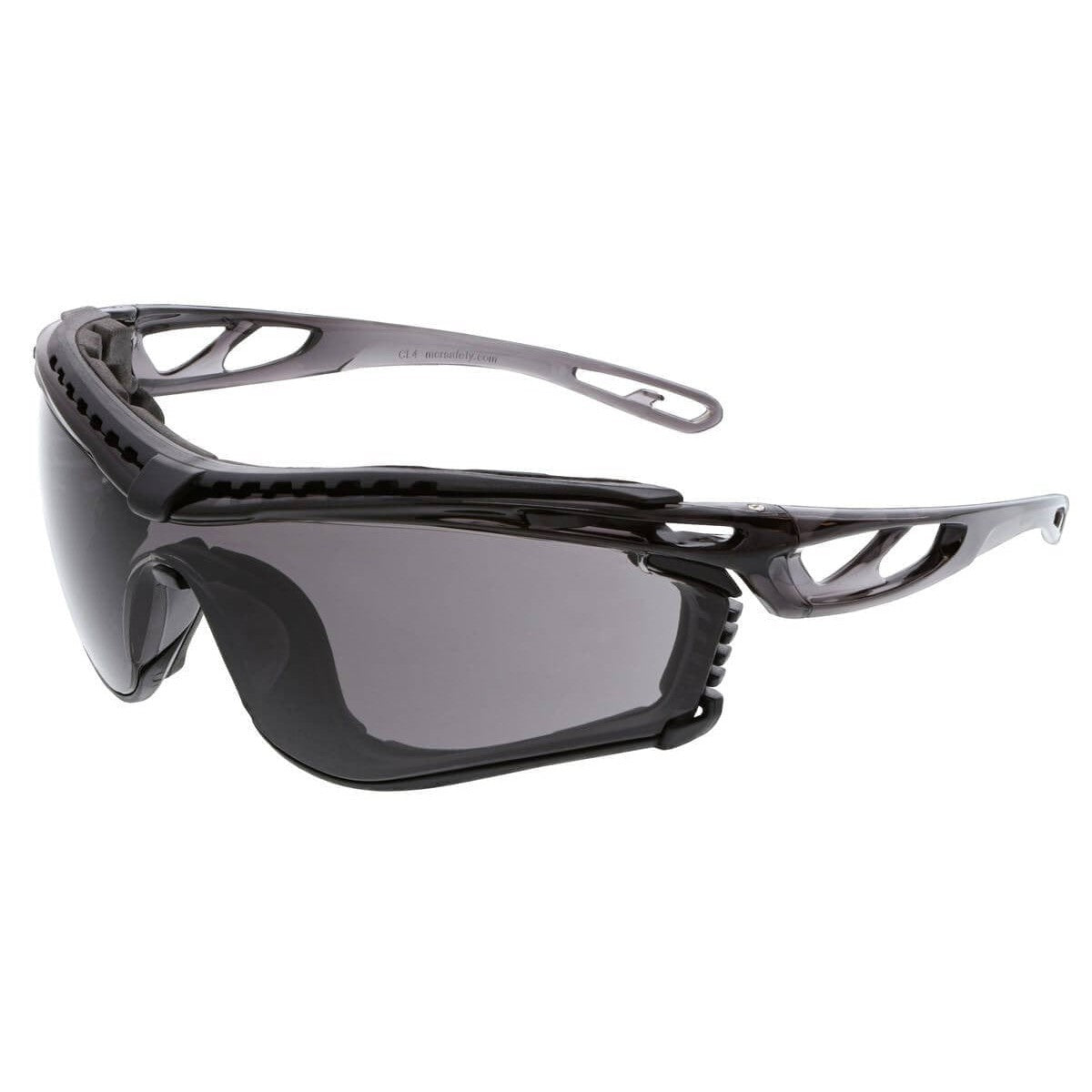 Crews Checklite CL5 Safety Glasses with Foam Gasket and Gray MAX6 Anti-Fog Lens CL512PF