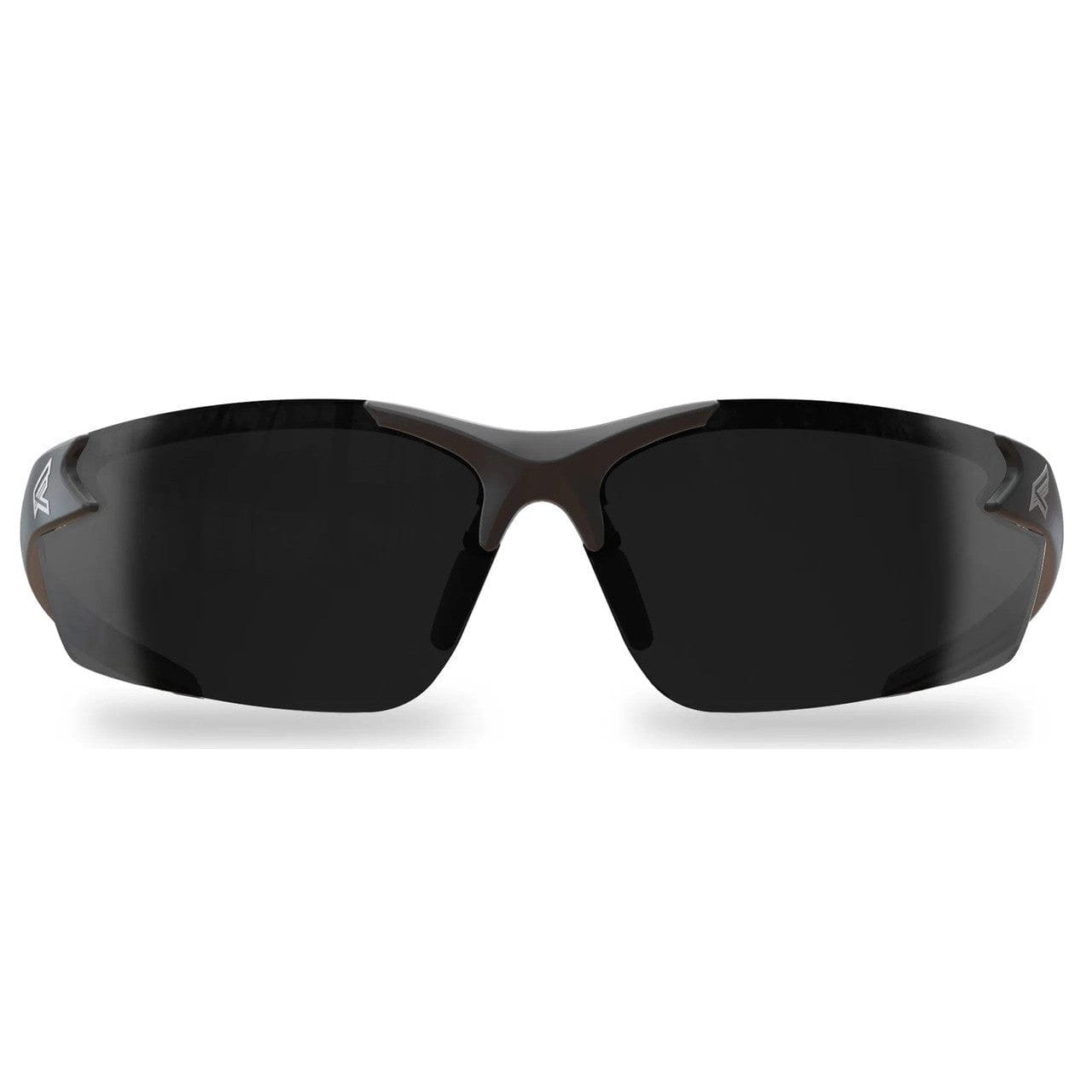 Edge Zorge G2 Safety Glasses with Black Frame and Smoke Vapor Shield Lens DZ116VS-G2 Front View