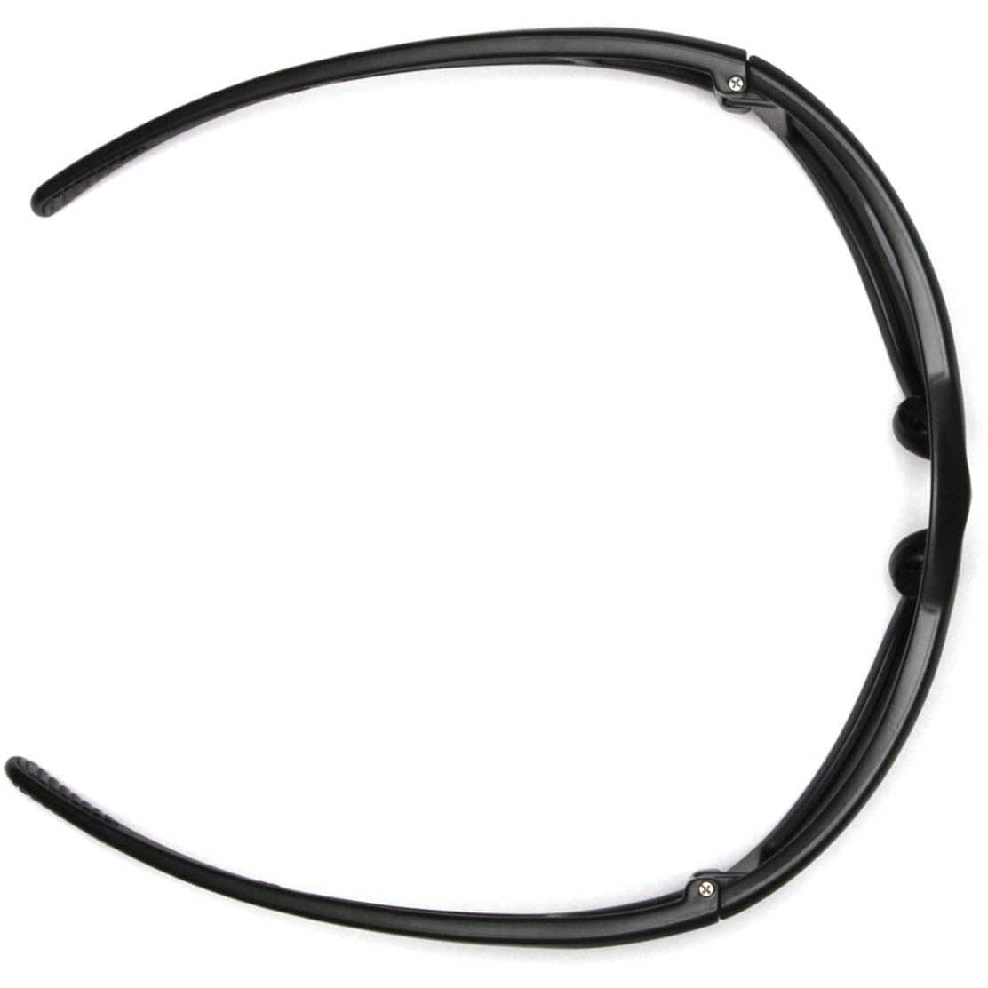 Pyramex Exeter Safety Glasses with Black Frame and Amber Anti-Fog Lens SB5133DT Top