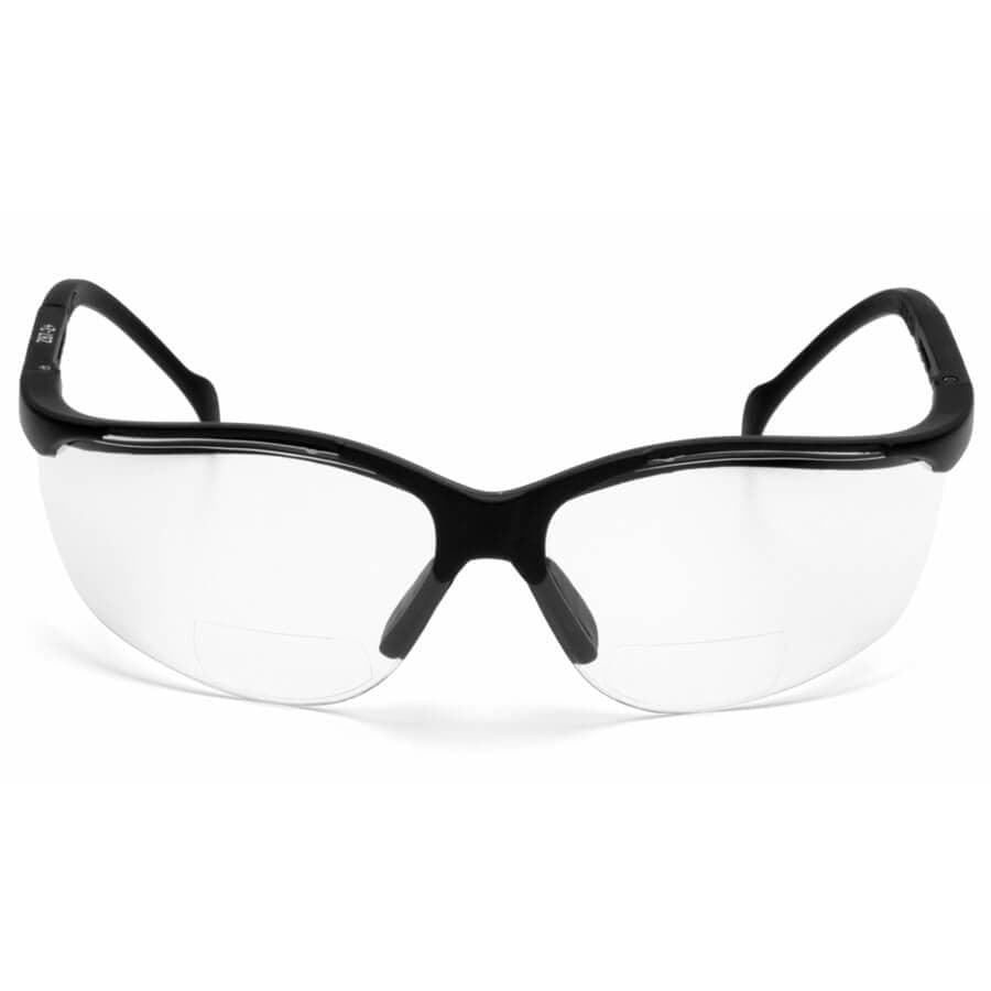 Pyramex SB1810R V2 Reader Bifocal Safety Glasses with Clear Lenses - Front