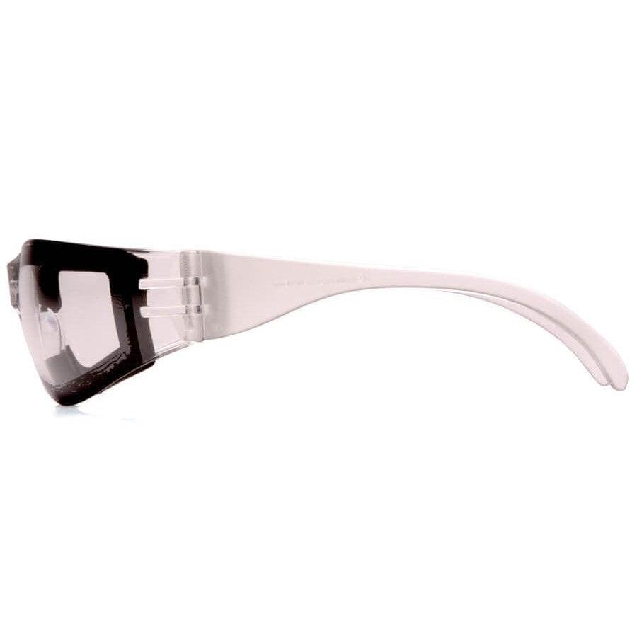 Pyramex Intruder Foam-Padded Safety Glasses with Clear Anti-Fog Lens - Side