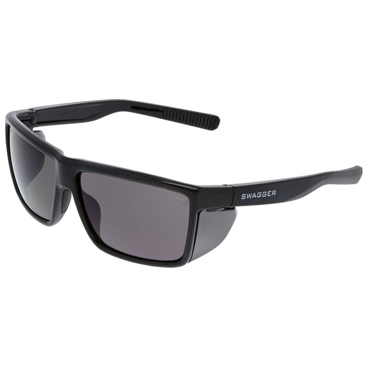 MCR Safety Swagger SR2 Safety Glasses with Black Frame and Gray Lens SR212