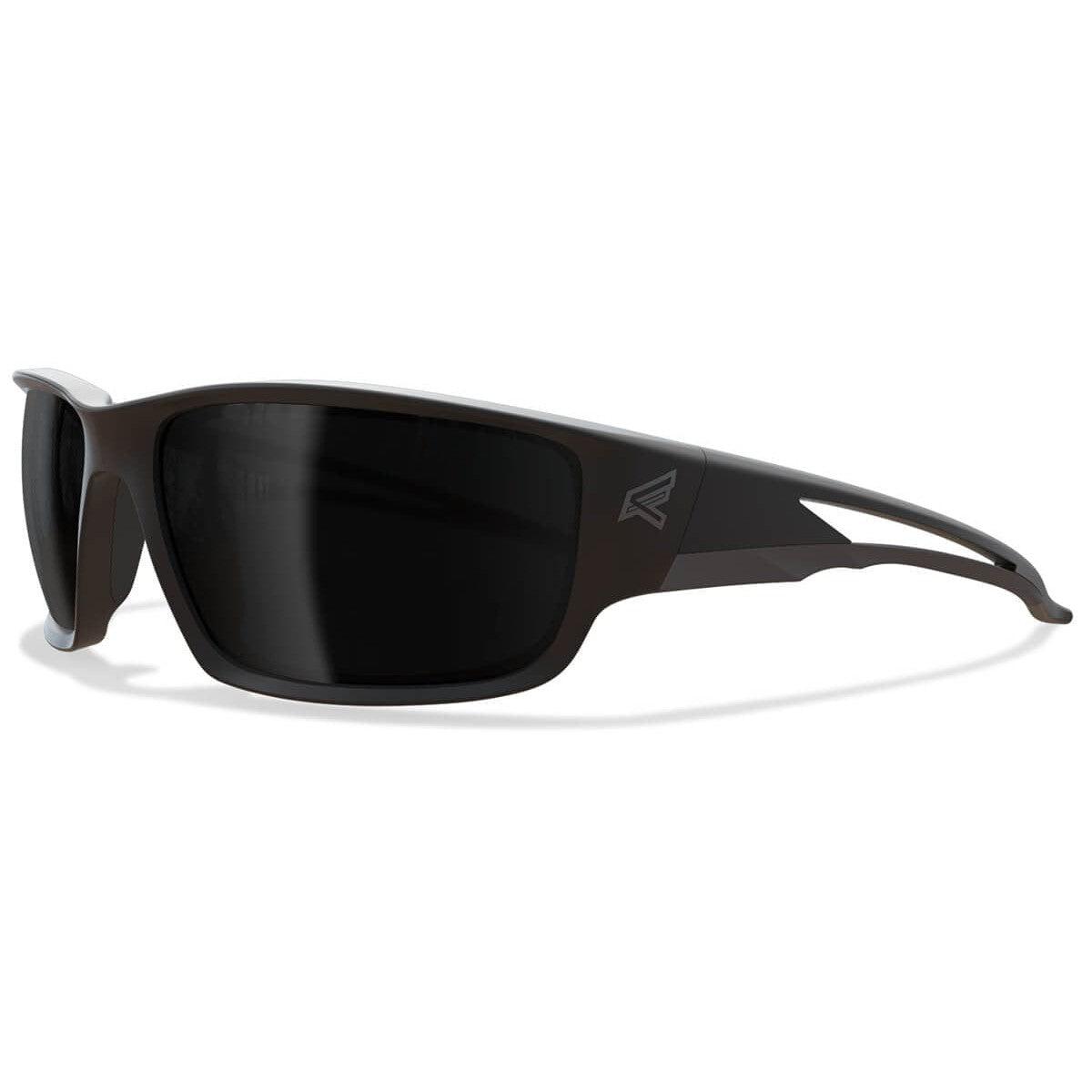 Edge Kazbek Safety Glasses Black Frame Smoke Polarized Vapor Shield Lens TSK236VS