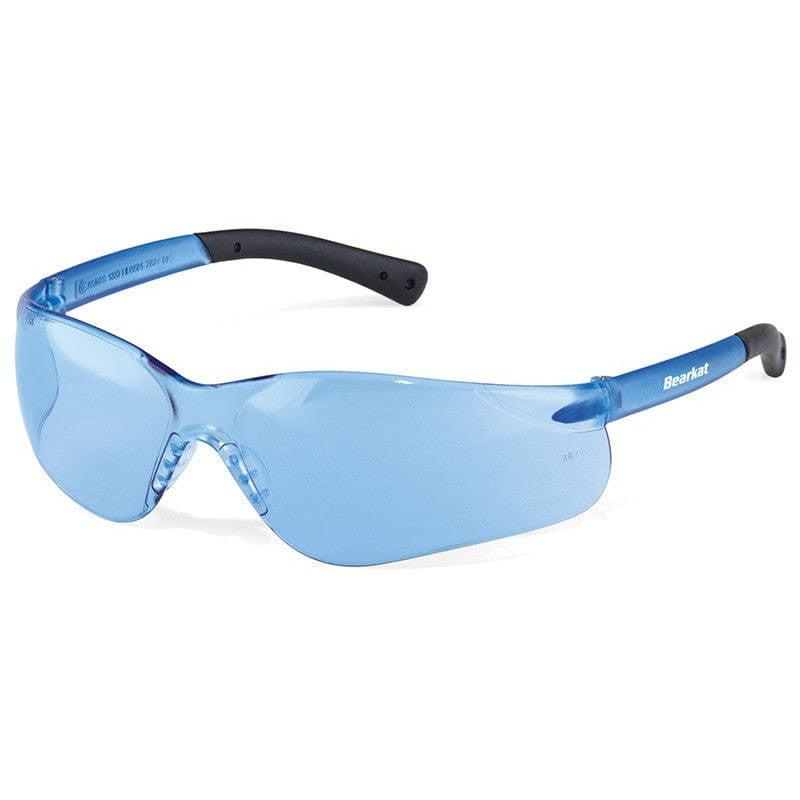 Crews Bearkat 3 Safety Glasses with Light Blue Lenses and Soft Gel Nose Pad