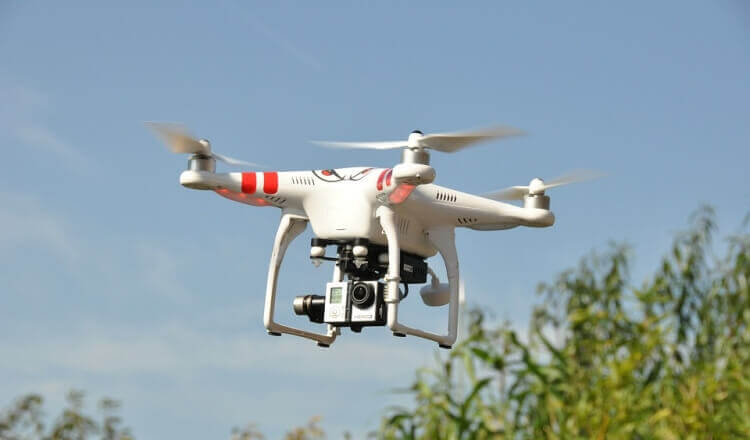 Drone hovering