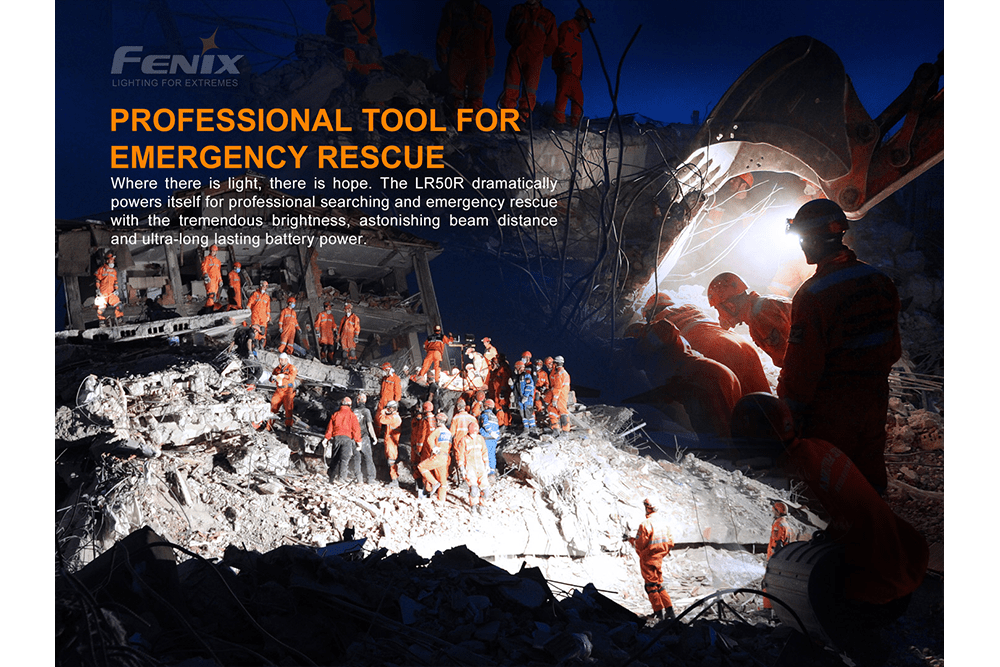 Fenix LR50R Multifunctional LED Search Light - 12000 Lumens-sku-44858611171624-Safety Glasses USA-13