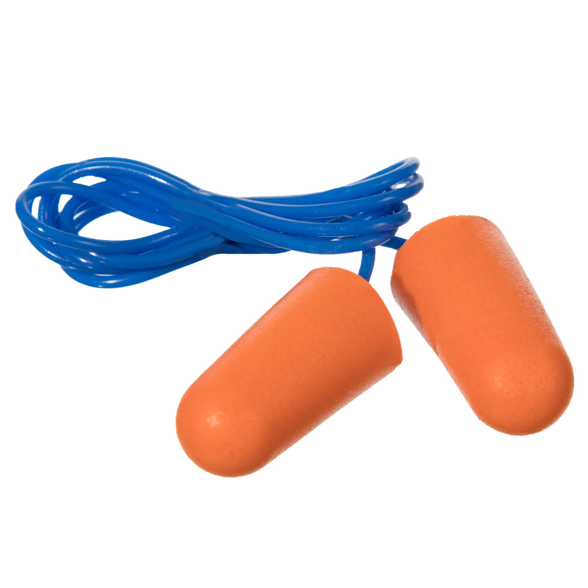 Jorestech 32dB NRR Soft Foam Earplugs with PVC Cord – 100 Pairs