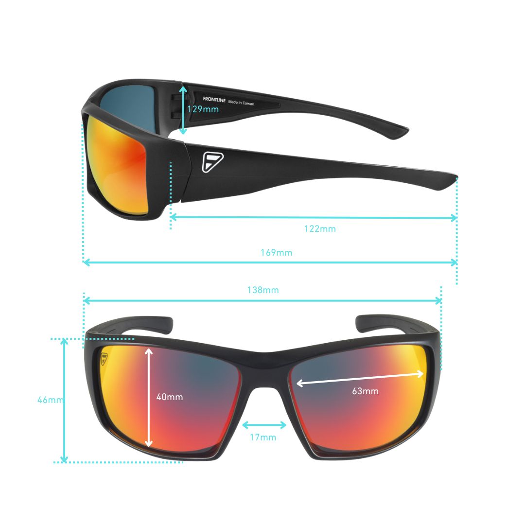 Frontline Optics Ten-8 Crimson Polarized Sunglasses-Safety Glasses USA-6