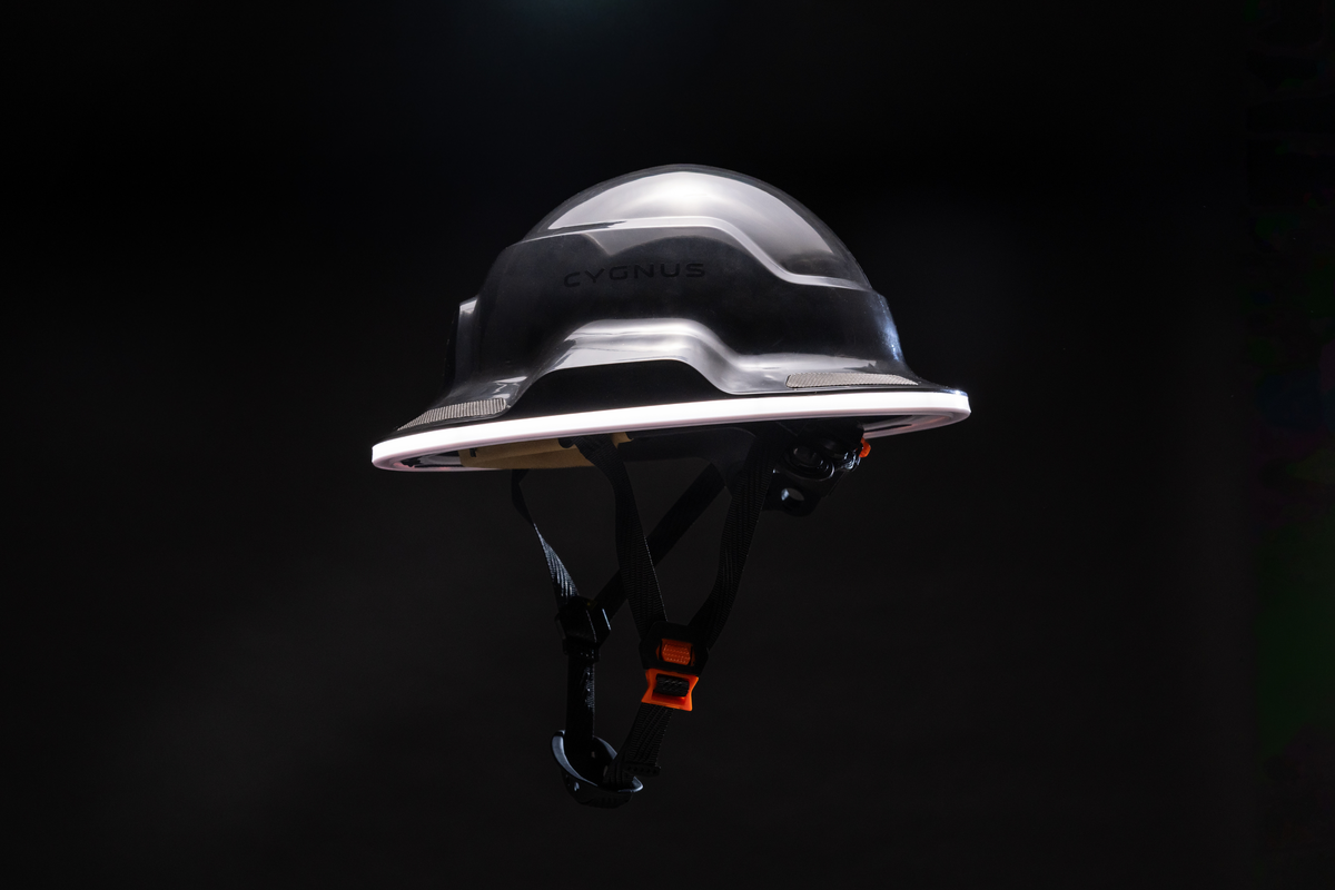 Cygnus 360 Full Brim Hard Hat with 360° LED Lighting, ANSI Certified