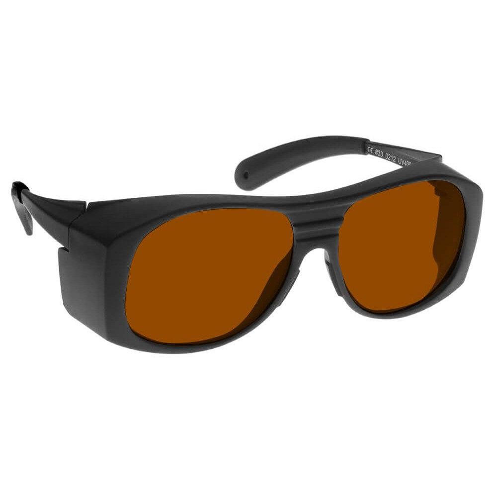 NoIR GlareShields Pilot Laser Protection BGR Lens (440-470nm, 532nm)-Frame #33-NL-BGR-33-Safety Glasses USA-4